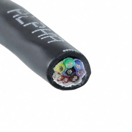 1 pcs : 25098 BK199 - CABLE 8COND 24AWG BLK SHLD FEET