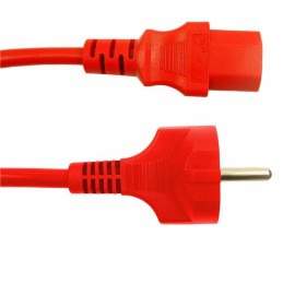 1 pcs : BAC2549 - SCHUKO IEC LEAD RED 0.5M