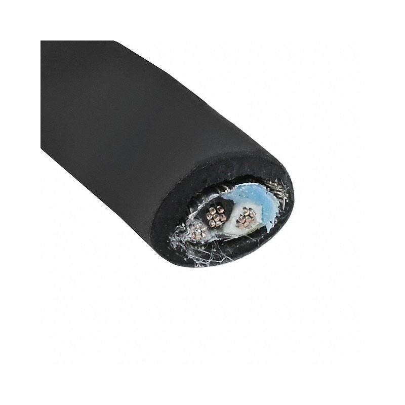 1 pcs : 25271 BK199 - CABLE 2COND 24AWG BLK SHLD FEET