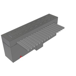 1 pcs : HCSD-08-S-10.00-01-N - IDC SOCKET AND TERMINAL CABLE AS