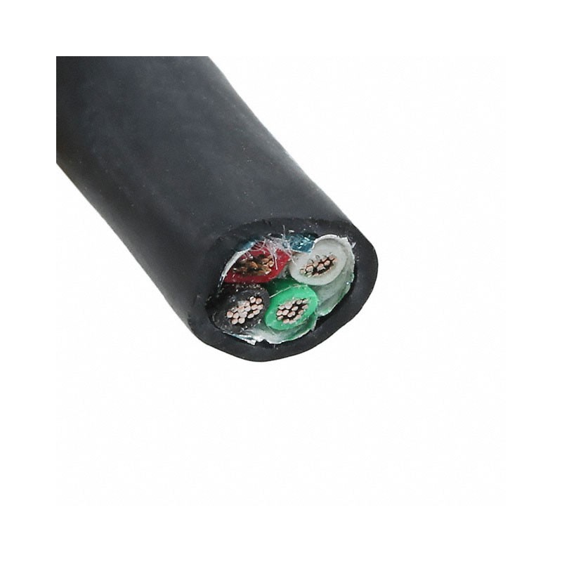 1 pcs : 45464 BK199 - CABLE 4COND 20AWG BLK SHLD FEET