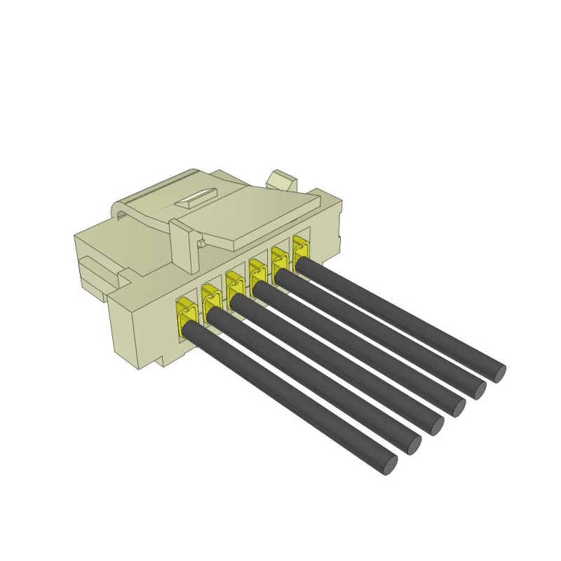 1 pcs : S1SS-06-28C-GF-05.00-L - MICRO MATE SINGLE ROW DISCRETE W