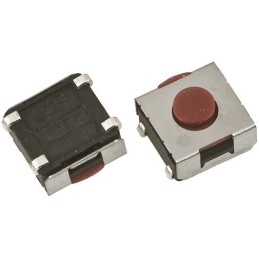 5 pcs - Brown Washable Tactile Switch, SPST 50 mA @ 12 V dc