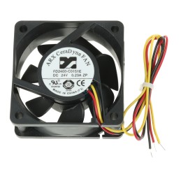 1 pcs - ARX CeraDyna Series Axial Fan, 24 V dc, DC Operation, 33.35m³/h, 4.32W, 180mA Max, 60 x 60 x 25mm
