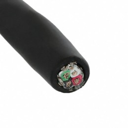 1 pcs : 25154 BK199 - CABLE 4COND 20AWG BLK SHLD FEET