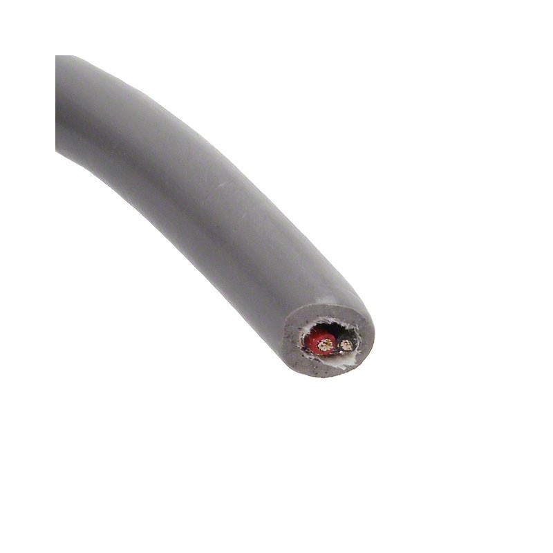 1 pcs : 86701CY SL010 - CABLE 2CON 22AWG SLATE SHLD FEET