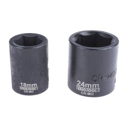 1 pcs - Teng Tools 10-Piece Metric 3/4 in Impact Socket Set , 6 point