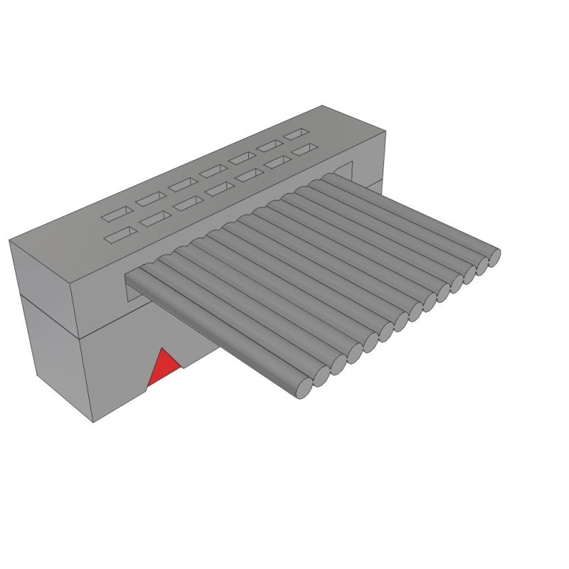 1 pcs : FFSD-07-S-18.00-01-N - .050 X .050 C.L. FEMALE IDC ASSE