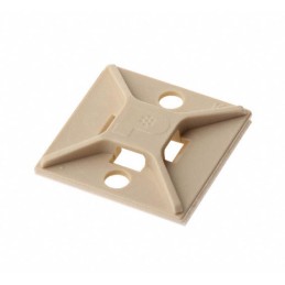1 pcs : ABM2S-A-C15 - CABLE TIE HLDR QUAD ADH IVORY