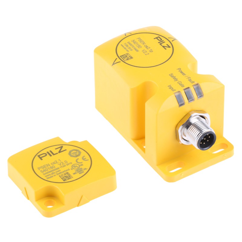 1 pcs - Pilz PSENmag Series Transponder Non-Contact Safety Switch, 24V dc, Plastic Housing, M12
