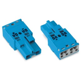 5 pcs - Wago 770 Series Lighting Connector, 2-Pole, Male, 2-Way, Cable Mount, 25A