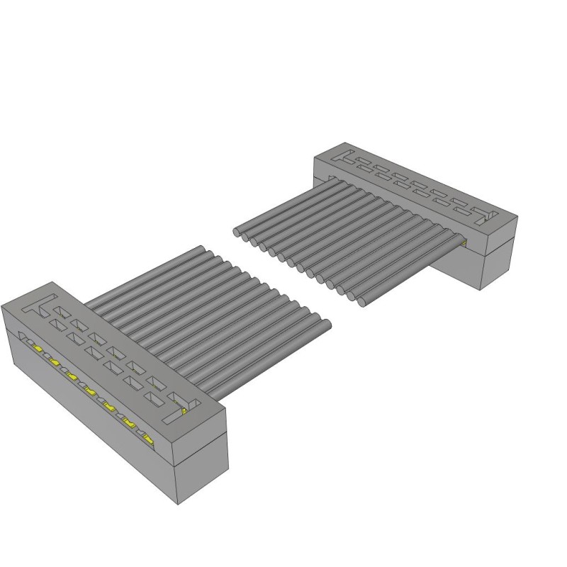1 pcs : TCSD-07-D-10.00-01-N - 2MM DOUBLE ROW FEMALE IDC ASSEMB