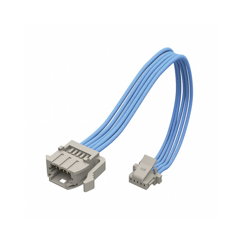 1 pcs : T1PST-05-28-GF-06.0-A-T3 - CBL 1MM 5POS PNL MNT M TO F