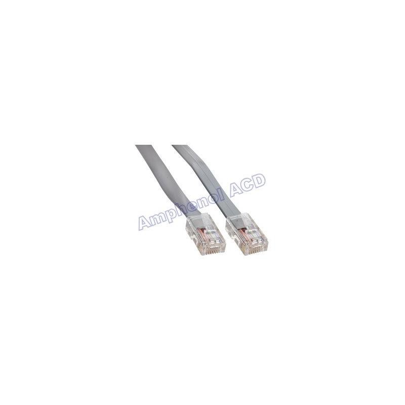 1 pcs : MP-5FRJ45STWS-007 - FLAT CBL(8X8) RJ45 STRAIGHT 7'
