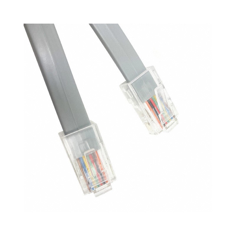 1 pcs : 520-26-4400-SV-0014F - CABLE MOD 4P4C PLUG TO PLUG 14'