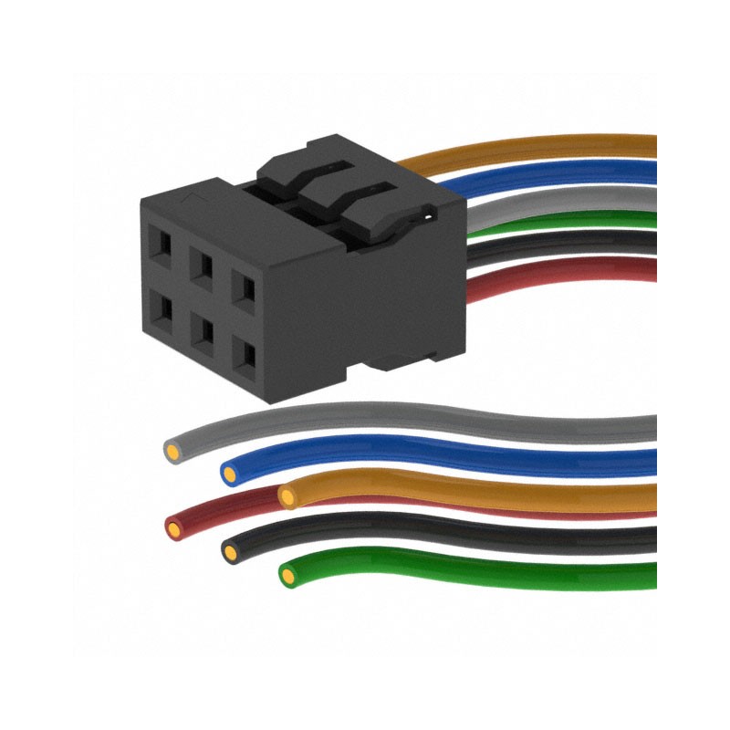 1 pcs : 0511100650-20-A-6-X - 6 CIRC CABLE ASSY 20' X