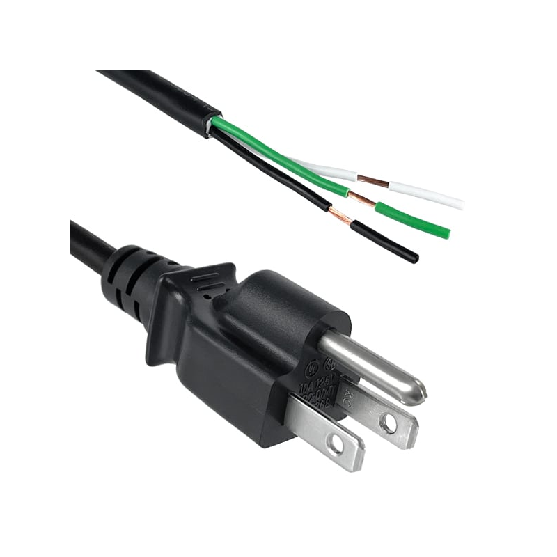 1 pcs : 411006-01 - CORD 18AWG NEMA 5-15P-CBL 3' BLK