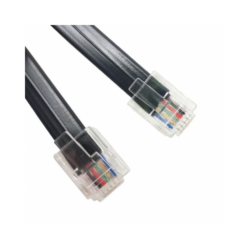 1 pcs : 510-26-6600-BL-0007F - CABLE MOD 6P6C PLUG TO PLUG 7'