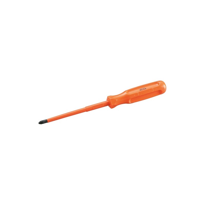 1 pcs - SAM Pozidriv Insulated Screwdriver, PZ1 Tip, 100 mm Blade, VDE/1000V, 200 mm Overall