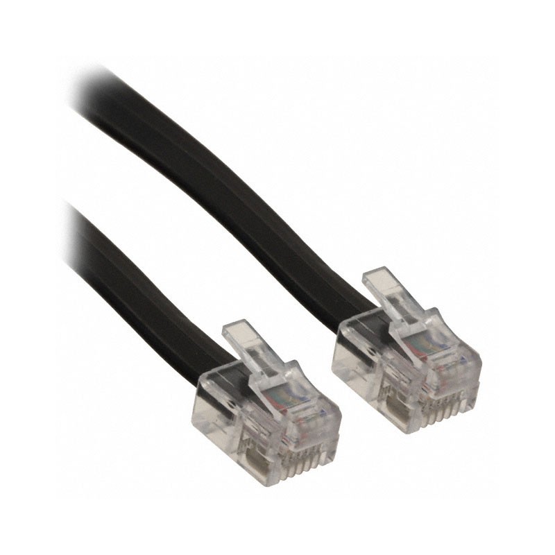 1 pcs : 512-26-6600-BL-0025F - CABLE MOD 6P6C PLUG TO PLUG 25'