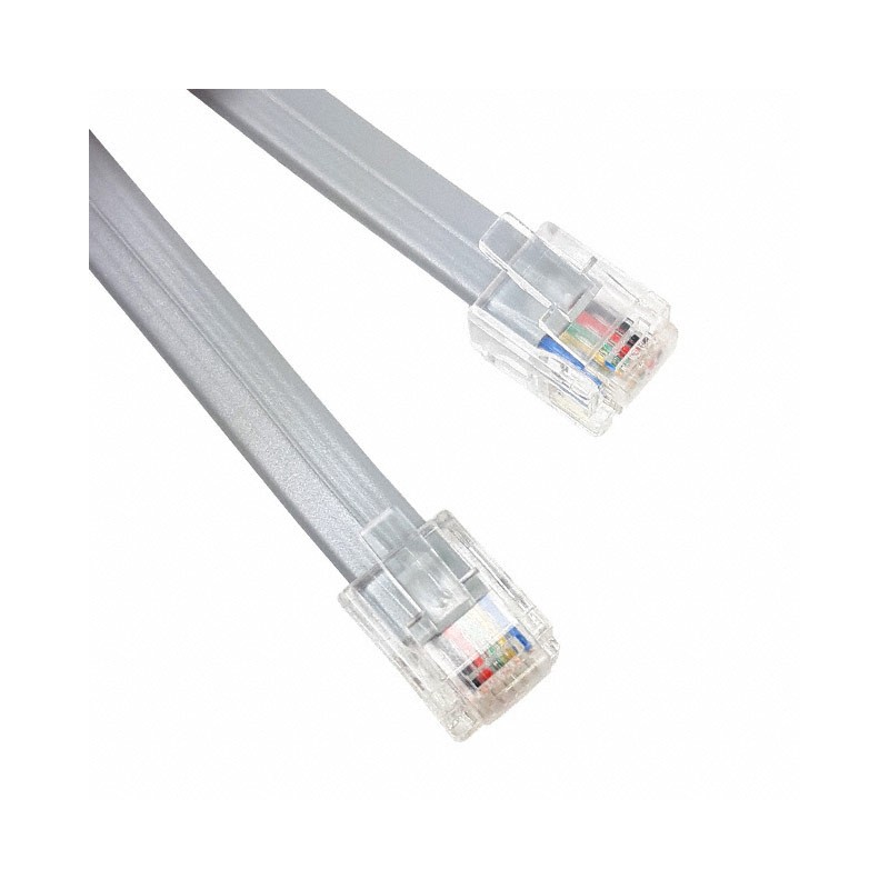 1 pcs : 510-26-6600-SV-0025F - CABLE MOD 6P6C PLUG TO PLUG 25'