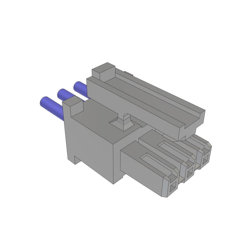 1 pcs : MMSS-03-20-F-03.00-S-K - MINI-MATE CABLE ASSEMBLY, 0.100'