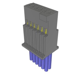 1 pcs : SFSD-06-28C-H-10.00-S - DOUBLE ROW DISCRETE WIRE ASSEMBL