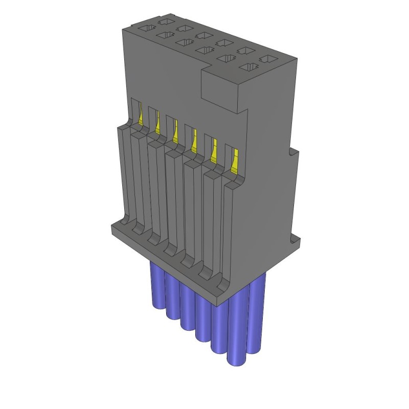1 pcs : SFSD-06-28C-H-10.00-S - DOUBLE ROW DISCRETE WIRE ASSEMBL