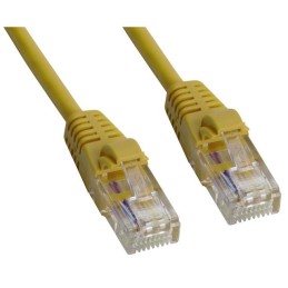 1 pcs : MP-5XRJ45UNNY-003 - CAT 5E UTP XOVER RJ45 YELLOW 3'