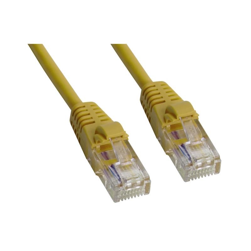 1 pcs : MP-5XRJ45UNNY-003 - CAT 5E UTP XOVER RJ45 YELLOW 3'
