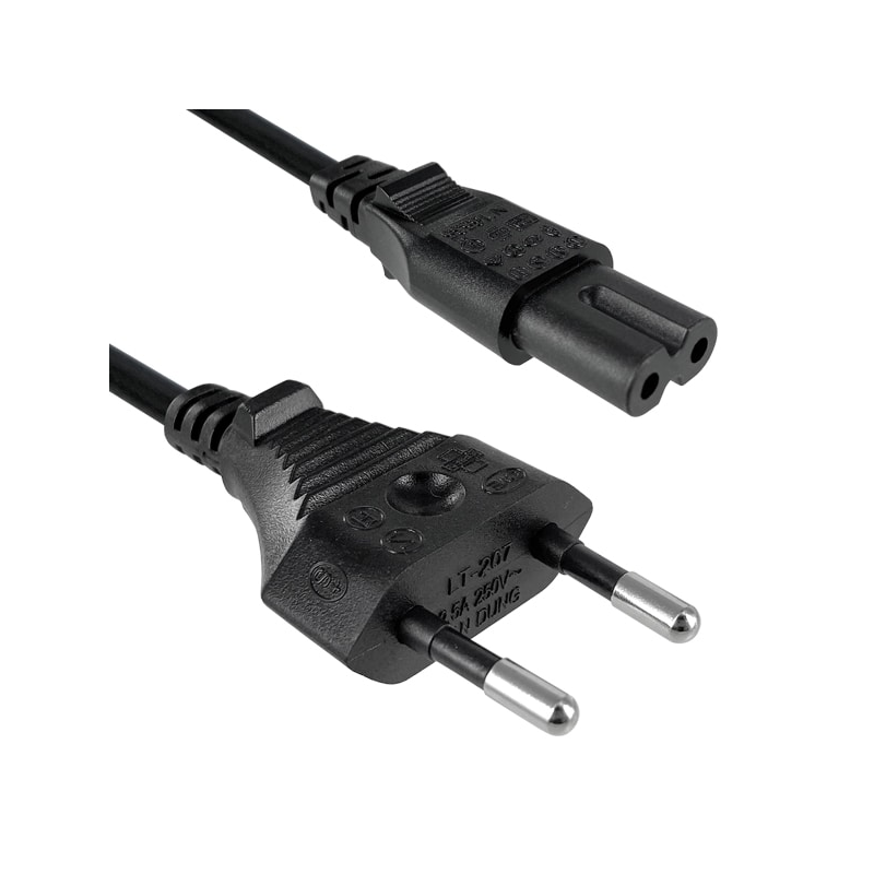 1 pcs : 360006-E01 - CORD IEC 884/EN50 075 - C7 6.56'