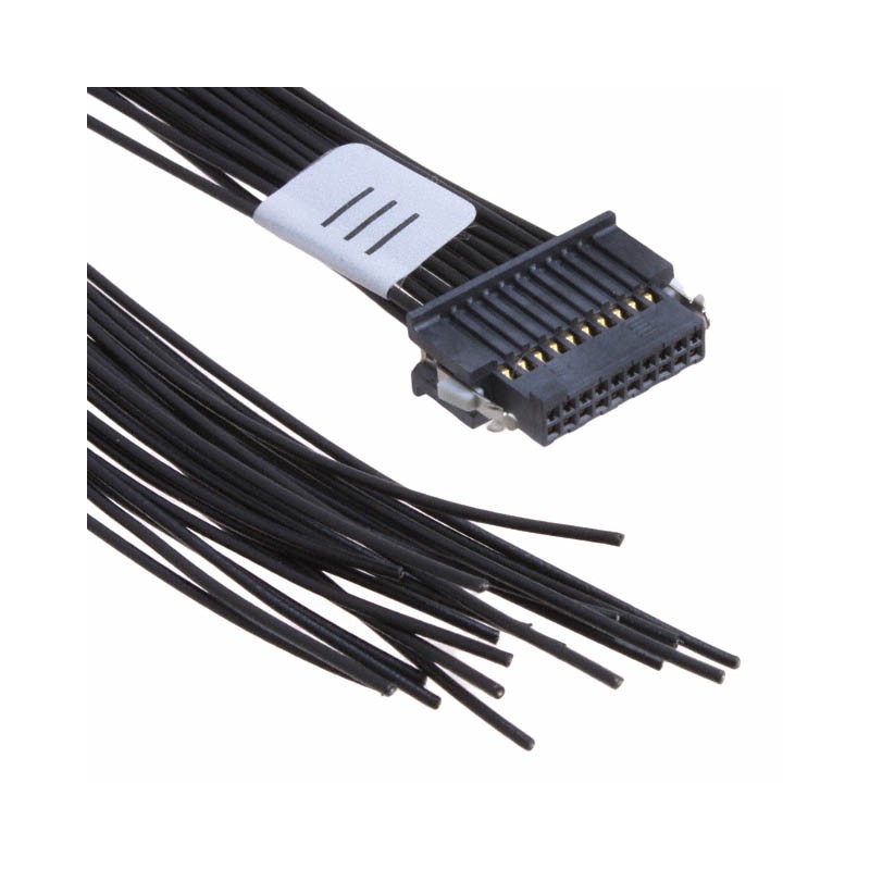 1 pcs : SFSD-10-28-H-05.00-SR - CABLE ASSY SOCKET 20POS 28AWG