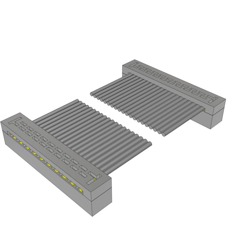 1 pcs : TCSD-10-D-04.00-01-F-N-P01 - 2MM DOUBLE ROW FEMALE IDC ASSEMB