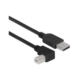 1 pcs : CAABLK-90LB-03M - CA USB STR A/90LB B BLK 0.3M