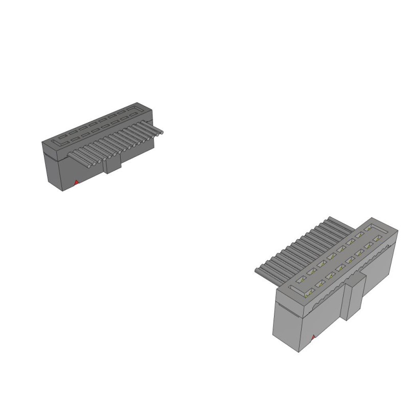 1 pcs : HCSD-08-D-12.00-01-N - IDC SOCKET AND TERMINAL CABLE AS