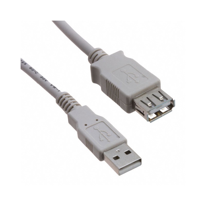 1 pcs : AK669-18-BLACK - CBL USB1.1 A RCPT TO A PLUG 5.9'