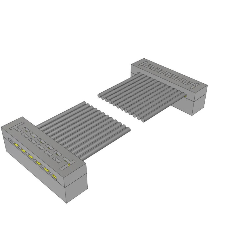 1 pcs : TCSD-06-D-06.00-01-F-N - 2MM DOUBLE ROW FEMALE IDC ASSEMB