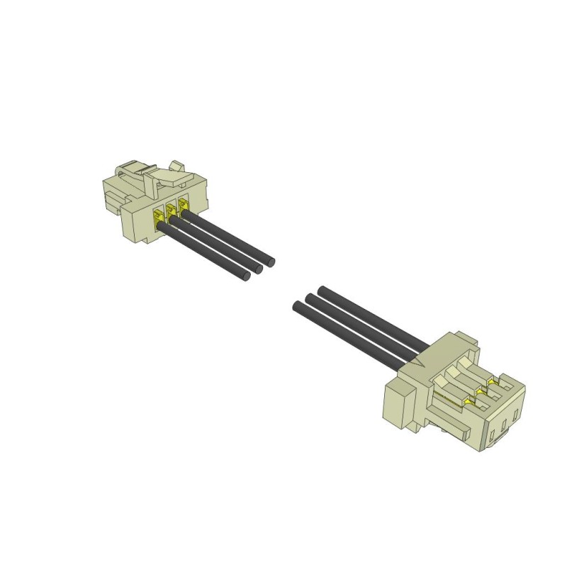 1 pcs : S1SS-03-28-GF-10.00-L1 - MICRO MATE SINGLE ROW DISCRETE W