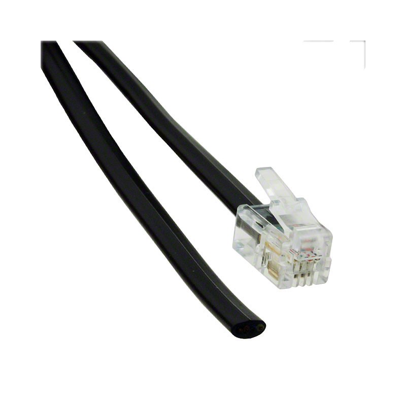 1 pcs : 513-26-4400-BL-0014F - CABLE MOD 4P4C PLUG TO CABLE 14'