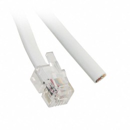 1 pcs : 513-26-4400-WH-0014F - CABLE MOD 4P4C PLUG TO CABLE 14'