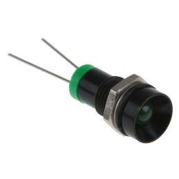 1 pcs - RS PRO Green Panel Mount Indicator, 2V dc, 8mm Mounting Hole Size, IP67