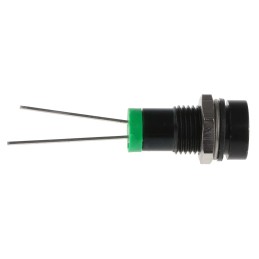 1 pcs - RS PRO Green Panel Mount Indicator, 2V dc, 8mm Mounting Hole Size, IP67