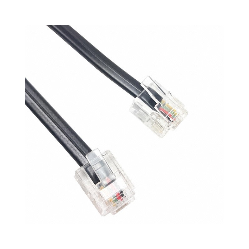 1 pcs : 510-26-6400-BL-0014F - CABLE MOD 6P4C PLUG TO PLUG 14'