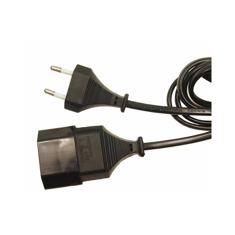 1 pcs : FCR72045 - 2 PIN EURO EXTENSION 3M BLACK