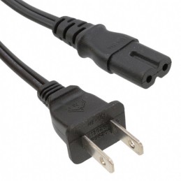 1 pcs : 800-18-3-2-SPT2-BL-00200-1 - CORD 18AWG NEMA 1-15P - C7 6.56'