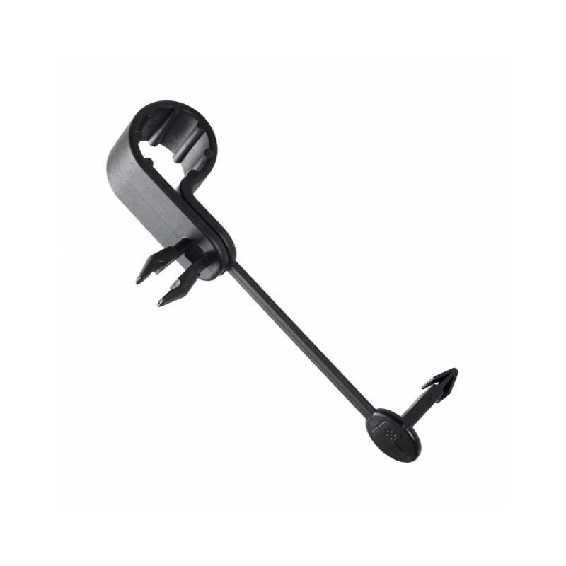 1 pcs : PC050-H25D-C0 - CBL CLAMP P-TYPE BLACK PUSH IN