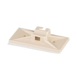 1 pcs : SMS-A-C - CABLE TIE HLDR SNGLE ADH WHITE