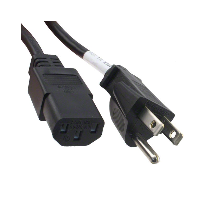 1 pcs : AC30UNA - CORD NEMA5-15P - IEC 320-C13 6'