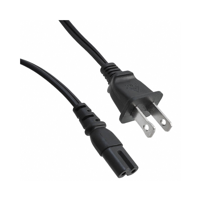 1 pcs : A-PC2201-030042-2 - CORD 18AWG NEMA 1-15P - C7 9.84'