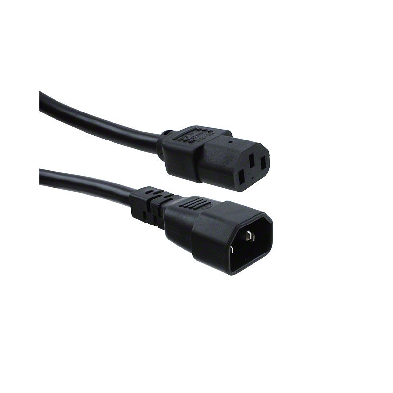 1 pcs : 800-1800-2-SVT0-BL-00050-1 - CORD 18AWG 320C14 - C13 1.64'